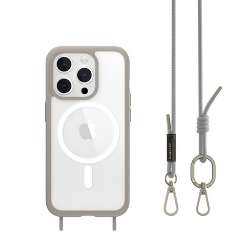 Crossbody Clear Shockproof Case for for iPhone 16 series w/ Magsafe